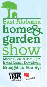 The logo for the East Alabama Home and Garden show